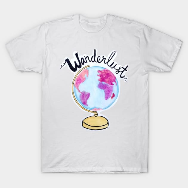 Wanderlust traveller's Globe T-Shirt by SanMade